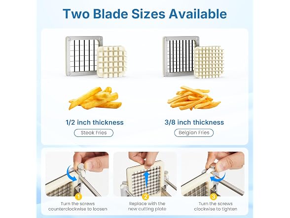 SUNVIVIPRO Commercial French Fry Cutter