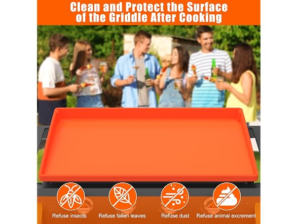 BESSIO Silicone Griddle Mat Cover for Mat