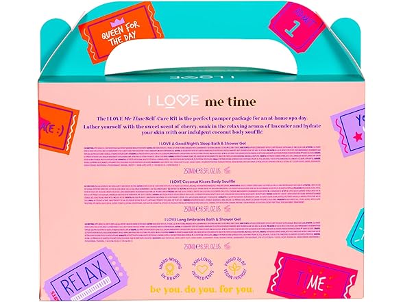 I Love I LOVE Me Time Pamper Pack - Self Care Kit - At Home