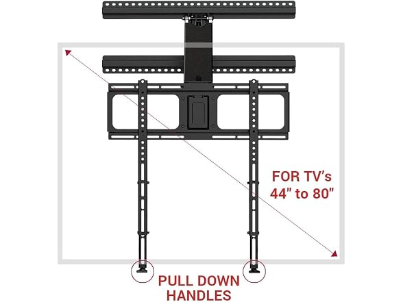 MantelMount Above Fireplace Pull Down TV Mount
