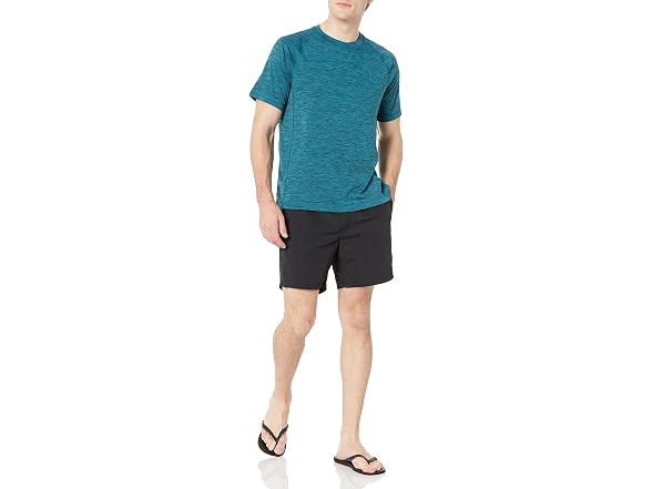 Amazon Essentials Quick-Dry UPF 50 Tee, Teal (XS)