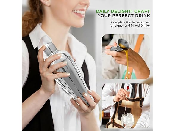 NutriChef 7 Pcs. Bartender Set