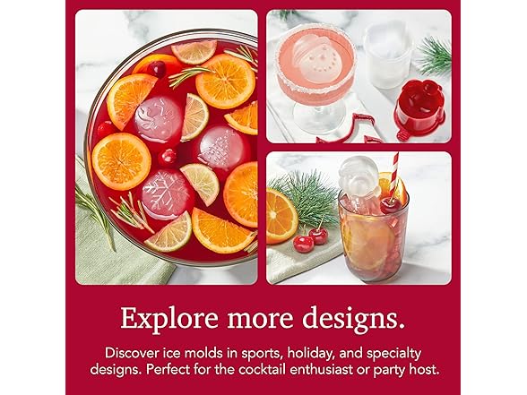 Tovolo Ice Cube Snowman Mold Holiday Ice Molds