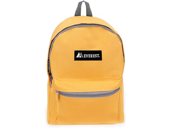 Everest Basic Backpack, Yellow, One Size