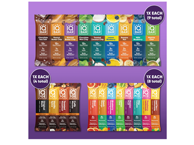 $24.99, Was $34.26, 27% Off! IQBAR Ultimate Sampler (9 Bars + 12 Sticks) dealfomo