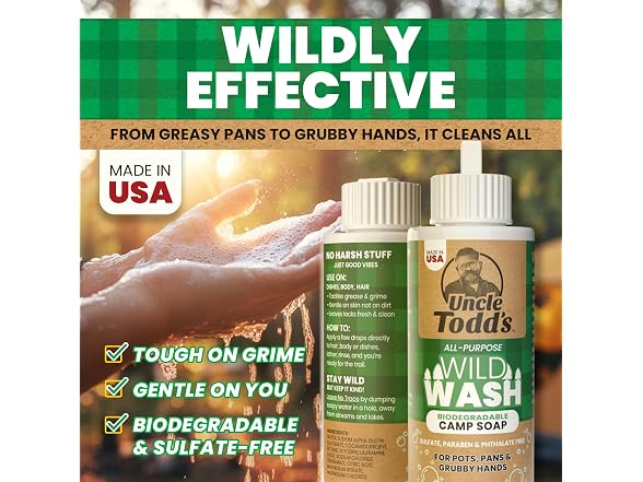 Uncle Todd's Wild Wash Biodegradable Soap