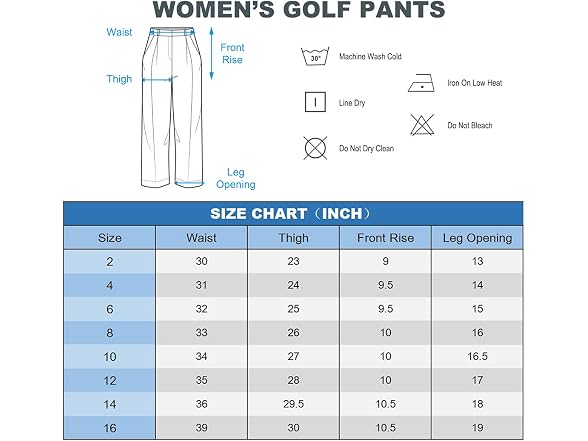 Lesmart Women (8) Golf Stretch Pants Beige