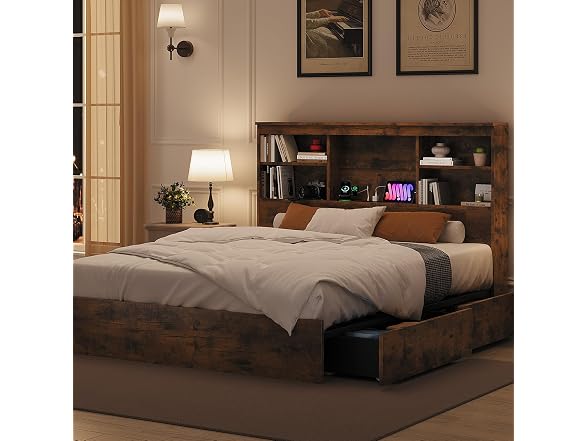 GarveeHome King Size Bed Frame