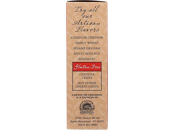 Shelburne Farms Castleton Salted Maple Crackers