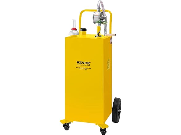30 Gallon Fuel Caddy, Gas Storage Tank & Yellow