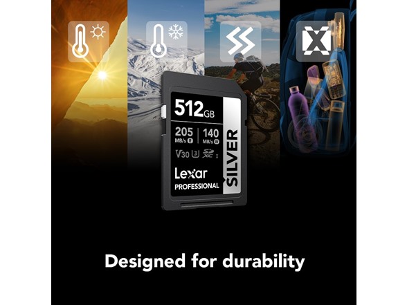 Lexar Silver SD Memory Card (512GB or 1TB)