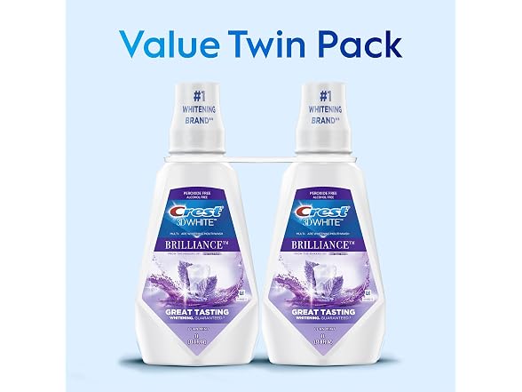 Crest 3DWhite Mouthwash, 33.8 fl oz