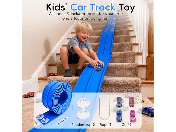 15 ft Flexible Race Track - Blue