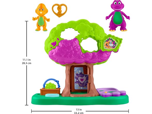 Barney World Preschool Toy Lights & Sounds Treehouse