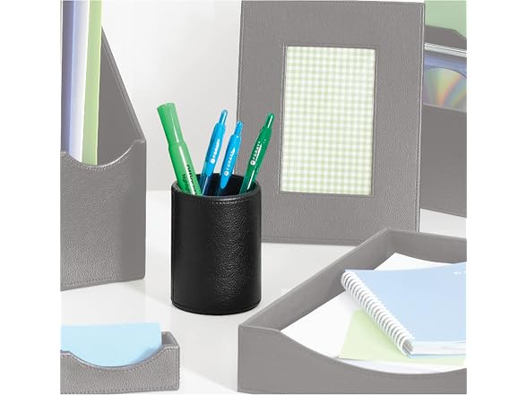 See Jane Work Realspace® Faux Leather Pencil Black