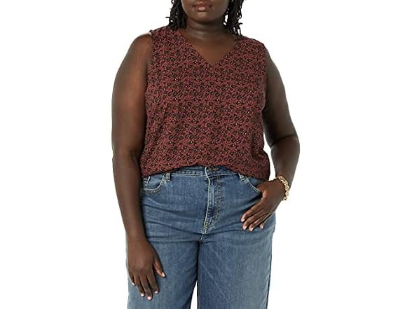 Amazon Essentials Women Regular-Fit V Neck Top