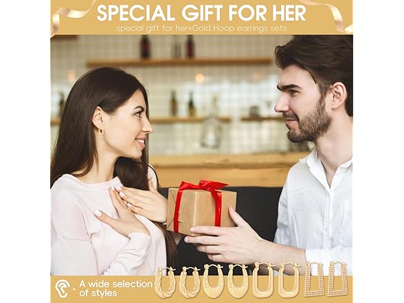 Gold Plated Chunky Hoop Earrings