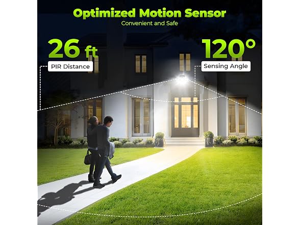 ESLIGHTION Solar Motion Sensor Outdoor Light