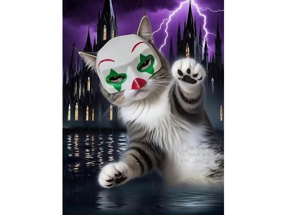 LINHUNCAT Cat Joker Mask