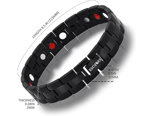 Emmori Black Steel Bracelet