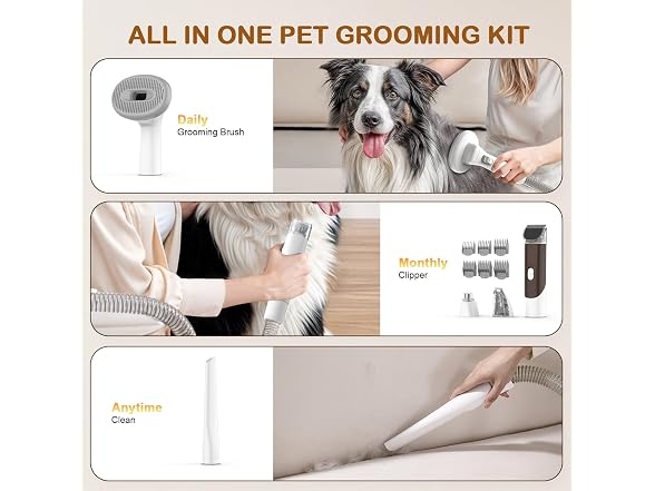 Dog Grooming Vacuum, Dog Grooming Kit with P