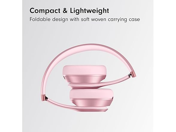 Beats Solo 4 - Wireless On-Ear Bluetooth Headphones, Up to 50-Hour Battery Life, Ultra-Lightweight Comfort, Powerful and Balanced Sound, Apple & Android Compatible - Amazon Exclusive Metallic Pink (Open Box)