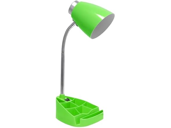 Creekwood Home 18.5" Flexible Gooseneck Organizer Desk Lamp