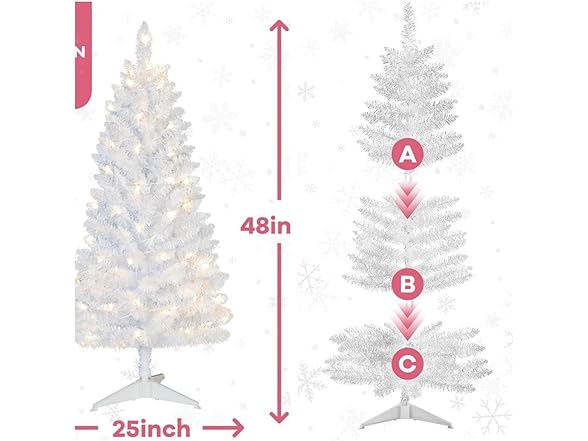 KISIQI 4FT Artificial Christmas Tree