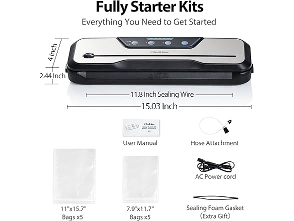 Vacuum Sealer Machine with Starter Kit