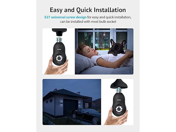 LaView 4MP Bulb Security Camera