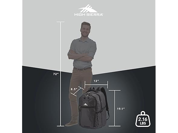 High Sierra Travel Bag, Mercury Black