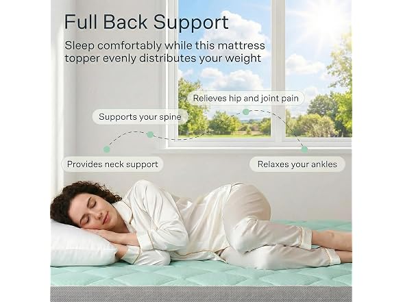 Novilla Twin 4 Inch Mattress Topper