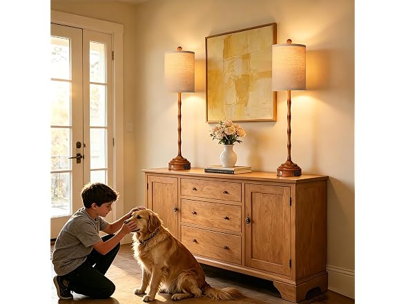 Qimh Tall Skinny Beside Lamps Set of 2