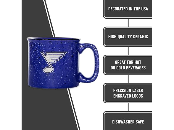 ST. LOUIS BLUES NHL Hockey Standard Royal 12oz Mug