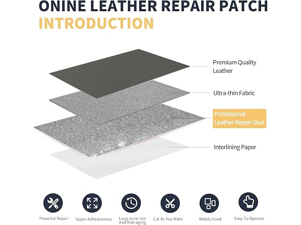 ONine Leather Repair Patch Leather Tape