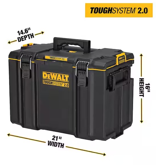 Dewalt DWST08400 TOUGHSYSTEM 2.0 22in XL Tool Box - Gallery 8
