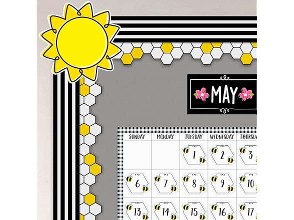 CTP Honeycomb EZ Border for Classrooms Bulletin Board Border
