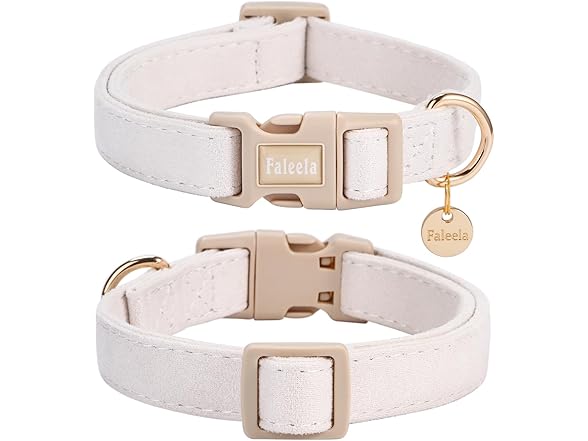 Faleela Dog Collar - Cute & Comfy Cotton Pet Collar