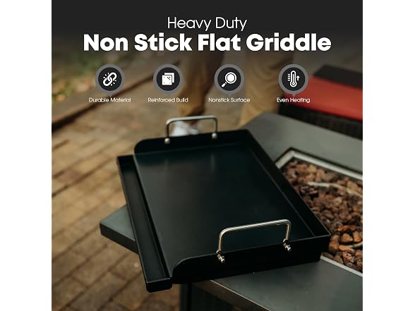 GasOne 17" Pre-Seasoned Non Stick Griddle