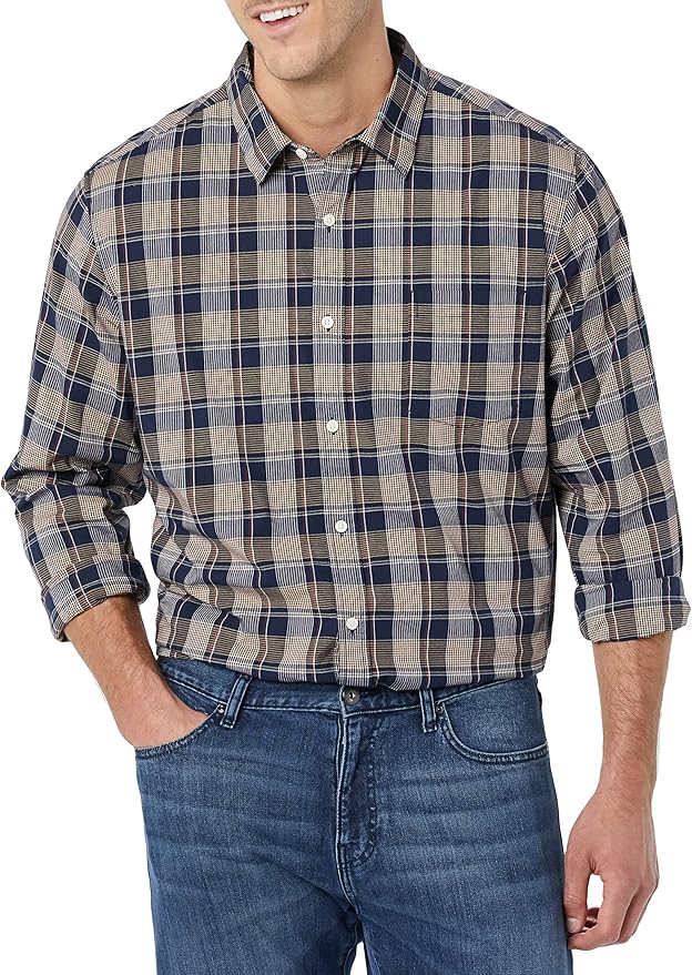 AE Mens LS RegularFit Stretch Poplin - Gallery 17