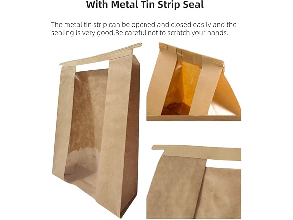 Bread Bags w/Window 50pc 13.7x8.3in