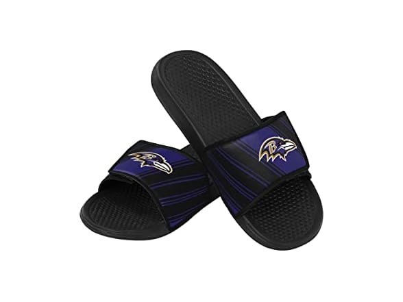 FOCO NFL Mens Wordmark Gel Slides