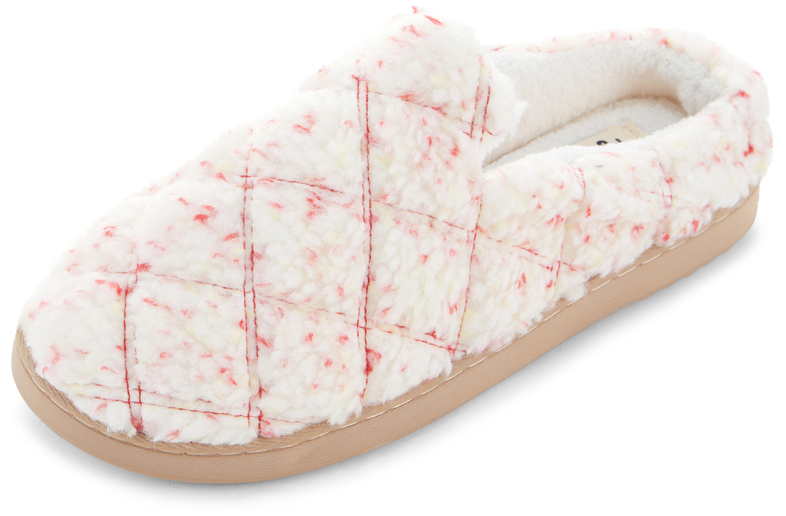 Floopi Womens Sherpa Fur Quilted Slippers - Gallery 14