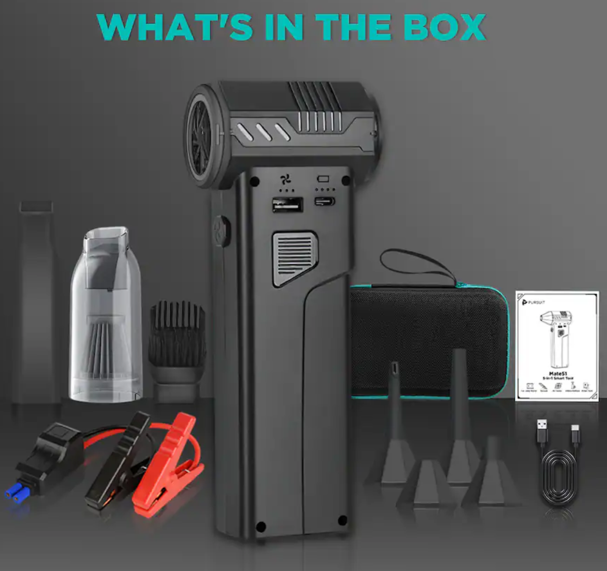 Pursuit R55 5-in-1 Jump Starter, Inflator, Booster - Gallery 15