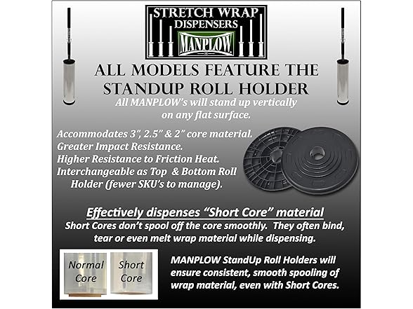 Long Handle Stretch Wrap Dispenser