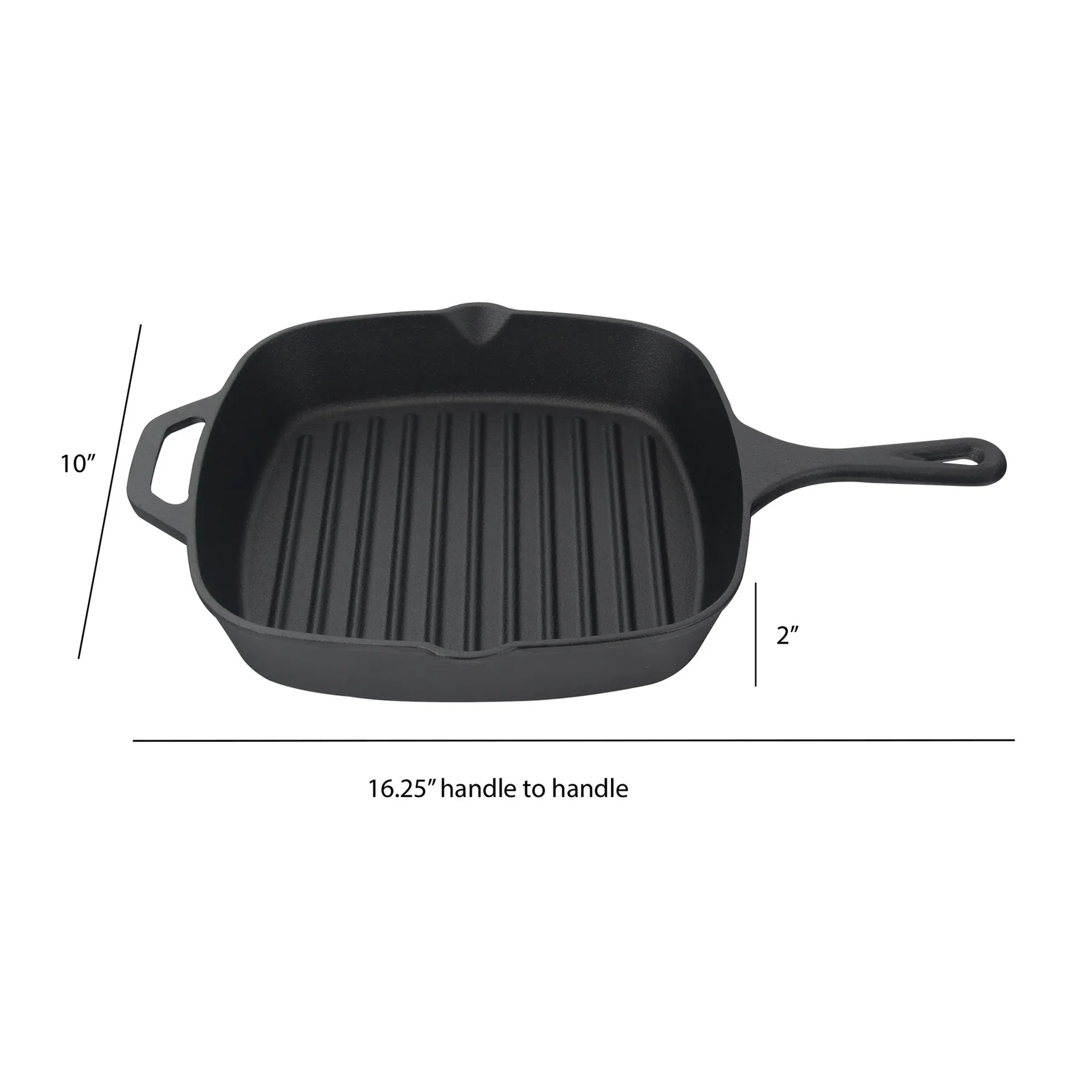 Jim Beam Cast Iron Square Grill Pan - Gallery 8