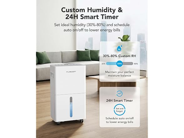 PLUSCENT 21 Pints Dehumidifier