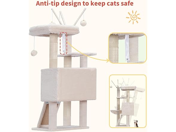 Hey-brother Cat Tree Tower, Scratching Posts