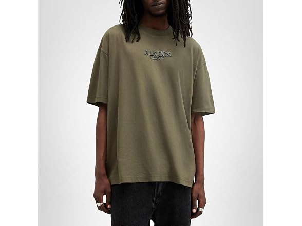 AllSaints Bones SS Crew Marley Green LG