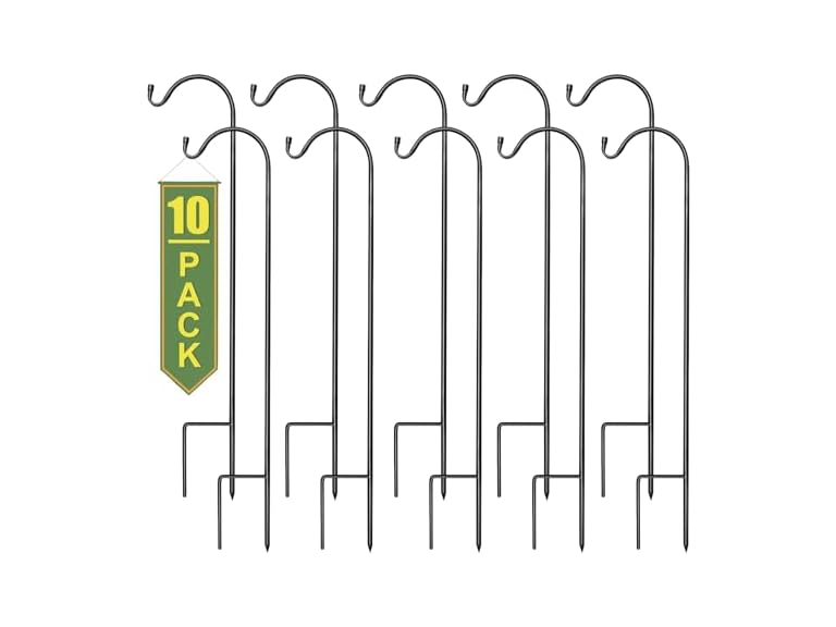 Sorbus Shepherds Hooks for Outdoor 10pk